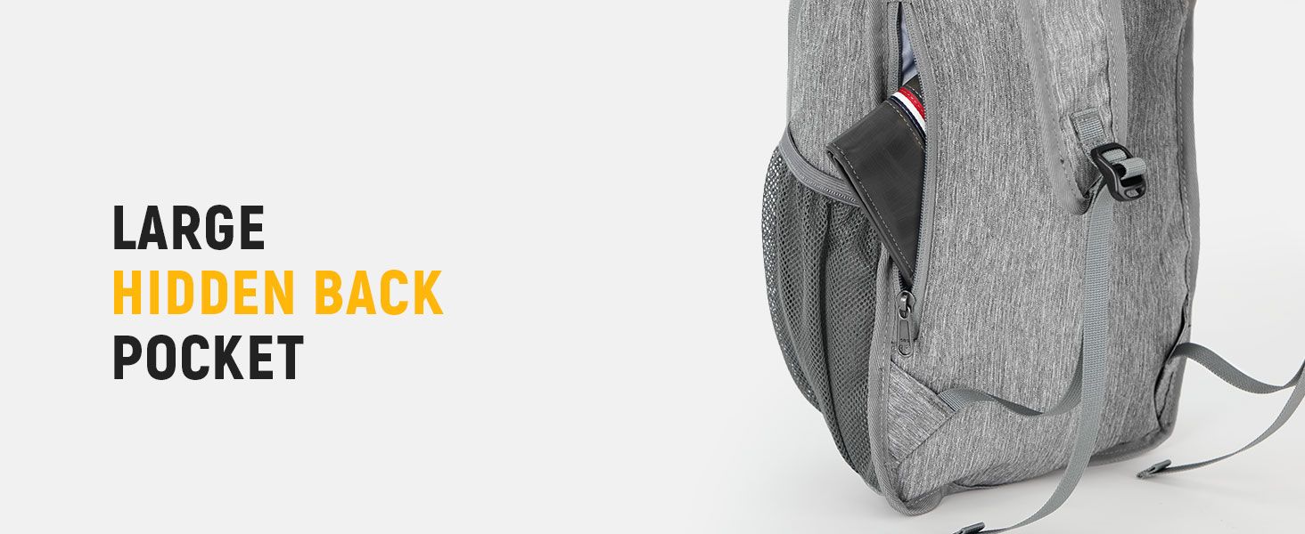 Large Hidden Back Pocket