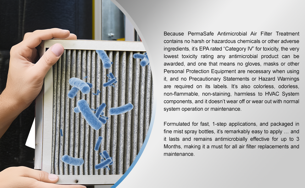 PermaSafe HVAC Solutions, Antimicrobial Air Filter