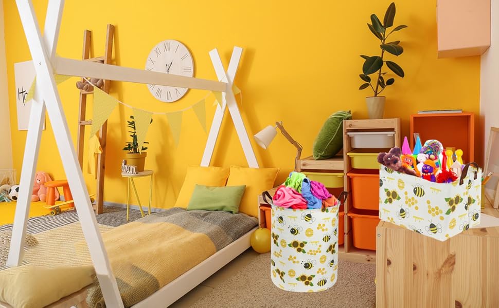 Sanjiaofen Baby Laundry Hamper,Baby Hamper for Nursery