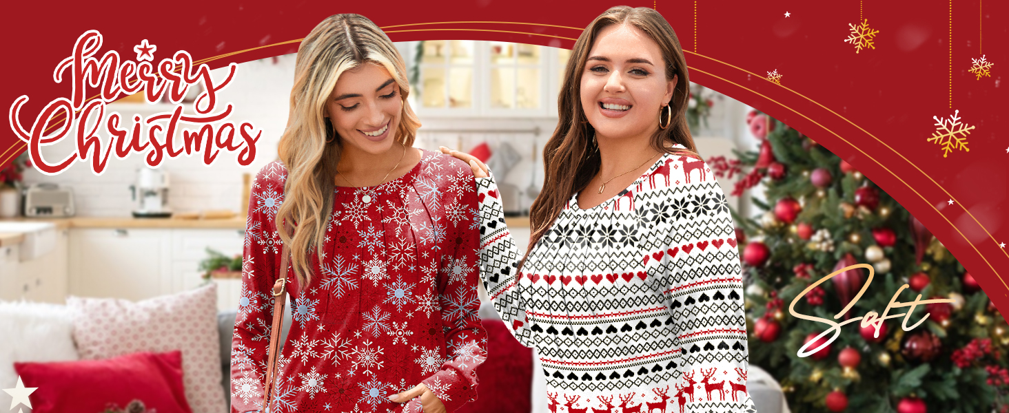 Addtoo Womens Winter Tunic Tops Casual Long Sleeve Pleated Blouse