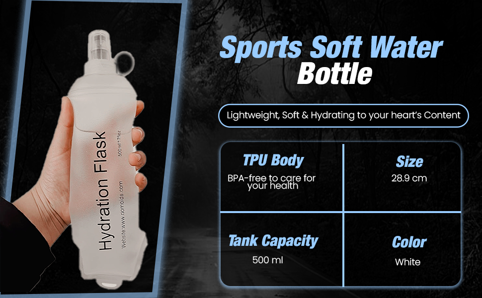 Running vest water bottle