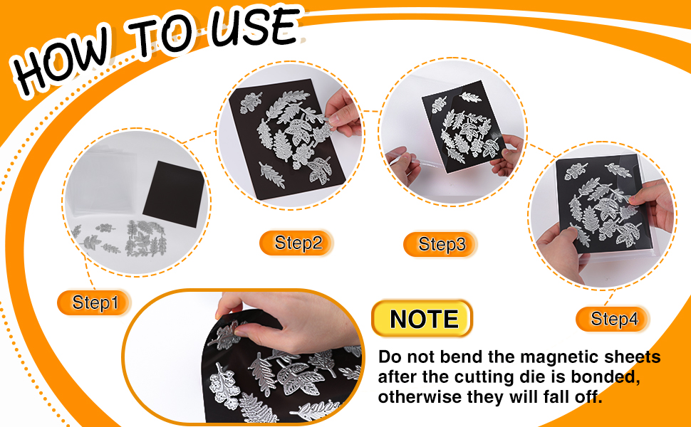20 PCS Stamp and Die Storage Bag and Rubber