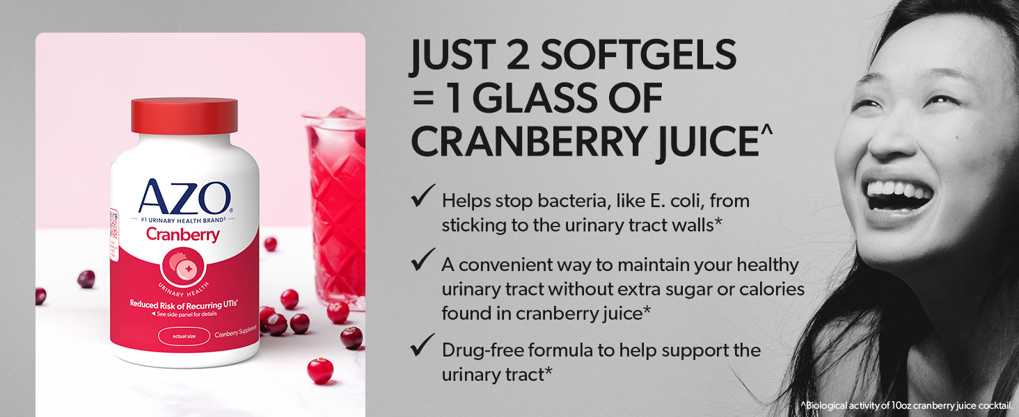 azo cranberry pro softgels cleanse and protect the urinary tract