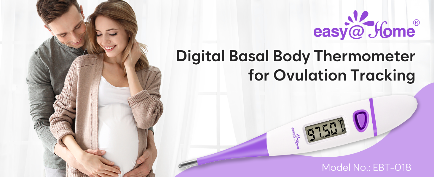 EasyHome Digital Basal Body Thermometer Oral Ovulation Tracking