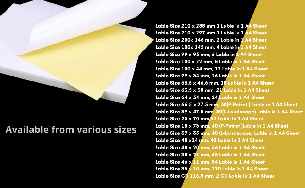 PickTheDeal Multi Purpose Self Adhesive Labels (Lable Size 35 x 10 mm
