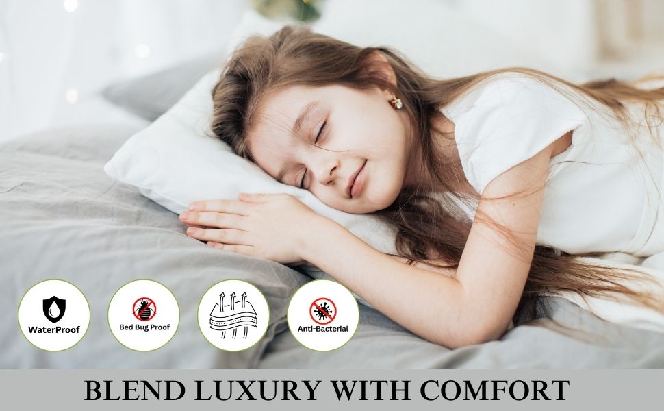 SPN-JGSP Waterproof mattress protector cover double king baby bed topper elastic fitted bedsheet 6x6