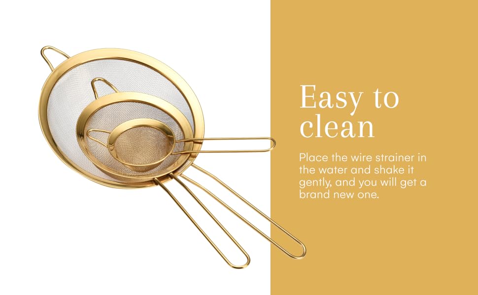 2LB Depot Stainless Steel Kitchen Strainers Set 3 Extra