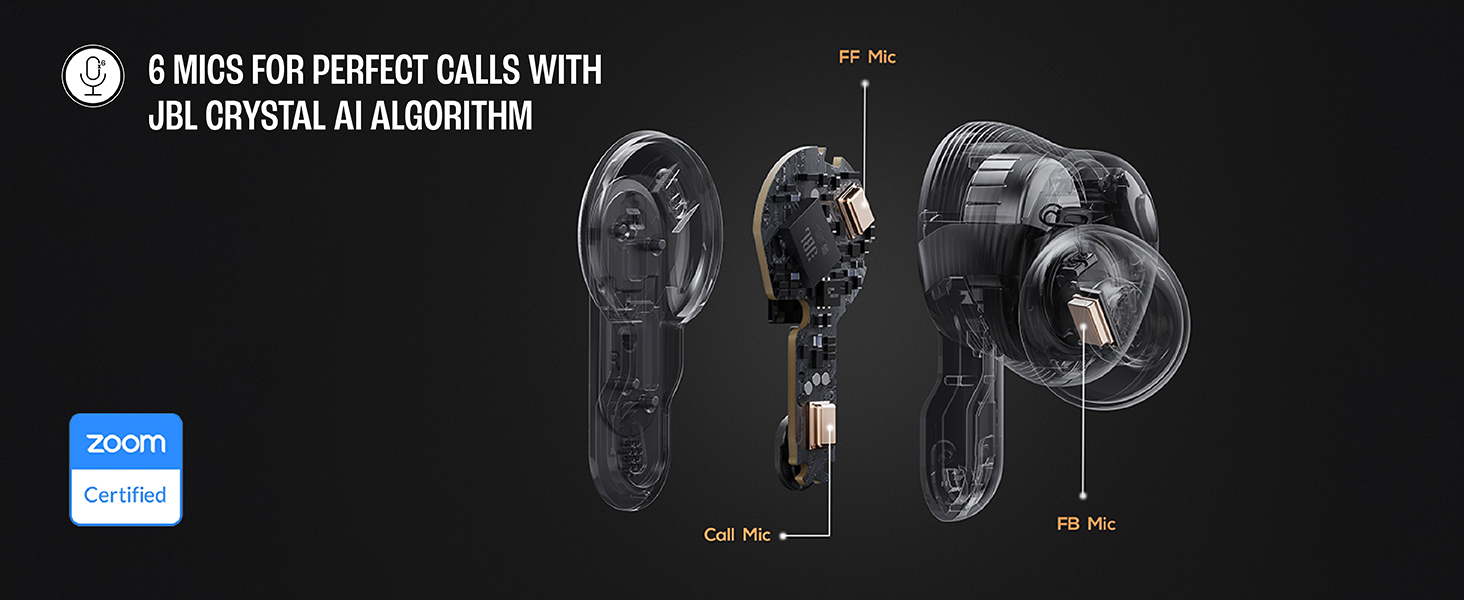 KJJBL Tour Pro 3 TWS Earbuds with 6 mics for perfect calls