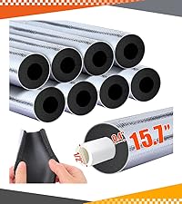 10.5ft Pipe Insulation Foam Tube for 1/2in Pipes