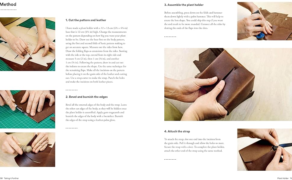 The Leathercraft Handbook A stepbystep guide to techniques and projects Lau, Candice
