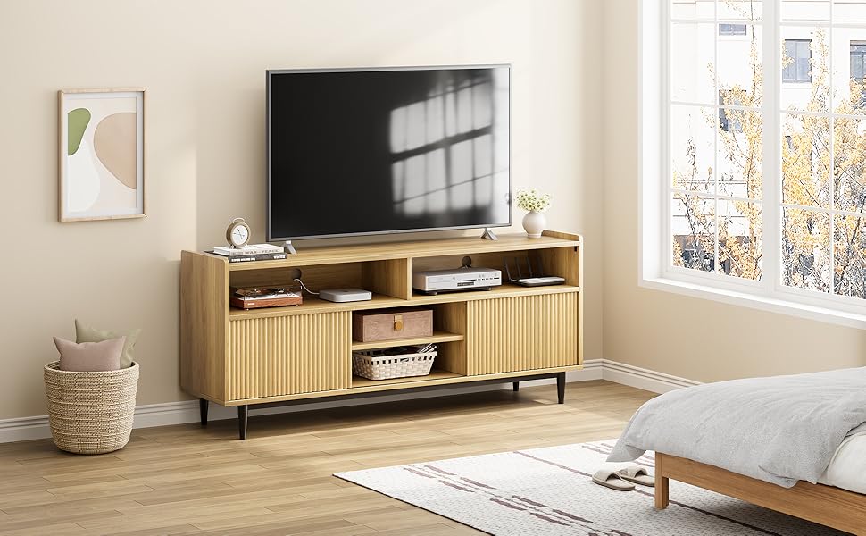 Fluted TV Stand
