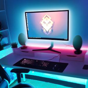 4M LED Strip Lights for TV,USB LED TV Backlights with APP Control for 40 to 65inch TV,RGB LED Strip Light,Music Sync Backlights Color Changing Led Strip,5050 RGB TV LED Lights for TV PC Monitor 22 ✔ Monitor Backlight