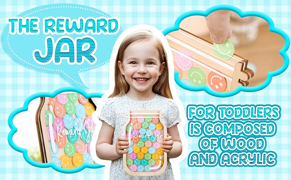 2 Pack Personalized Reward Jar Smiley Star Token