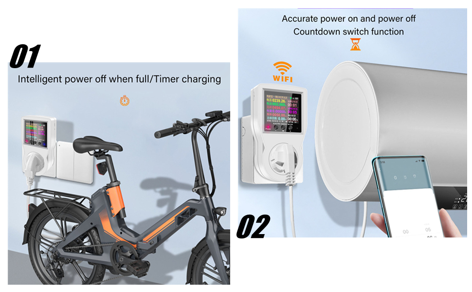 Electricity Usage Monitor Plug WiFi Intelligent Outlet Plug in Socket