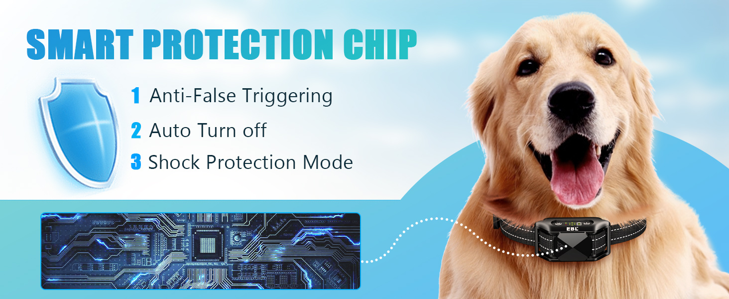 EBL Dog Bark Collar, Automatic Bark Collar for Large Dogs with
