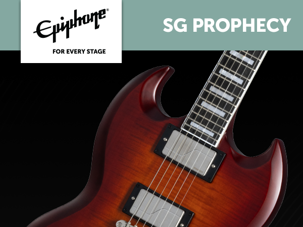 Amazon.com: Epiphone SG Prophecy, Aged Jet Bengal Tiger with