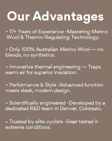 100% merino wool base layer set