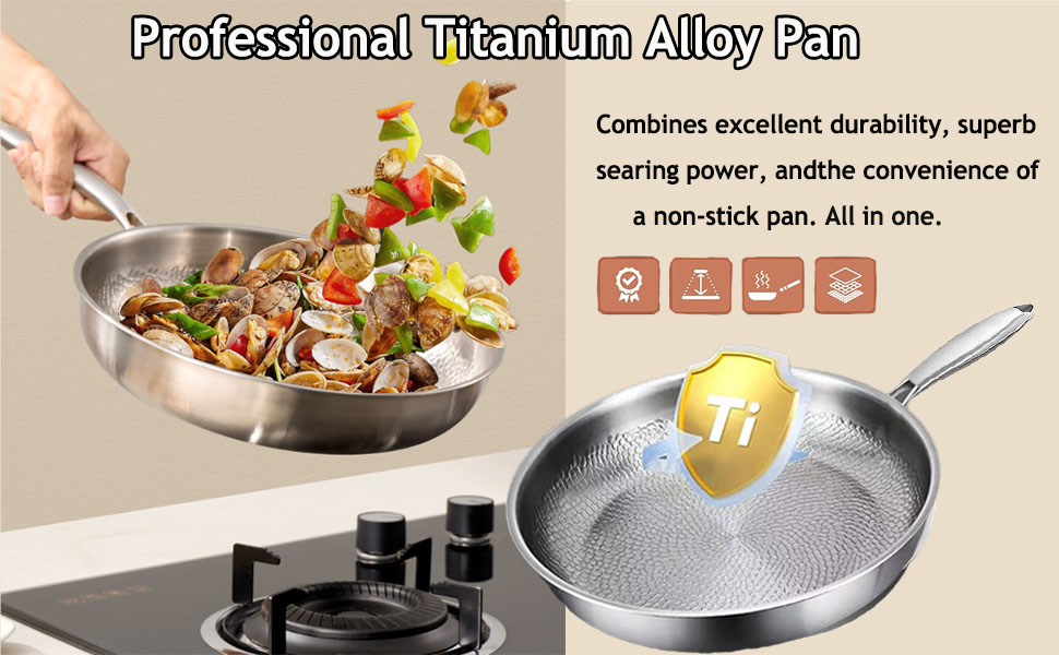 Titanium Hammered Pan Pro