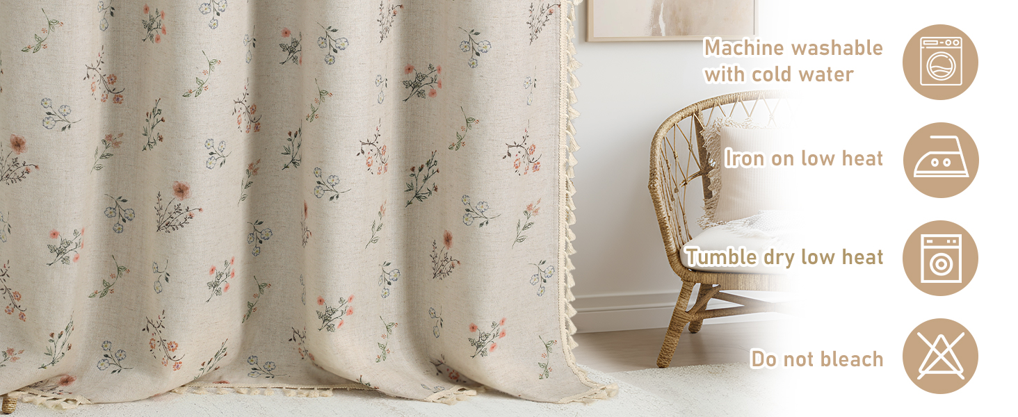 Floral Blackout Curtains