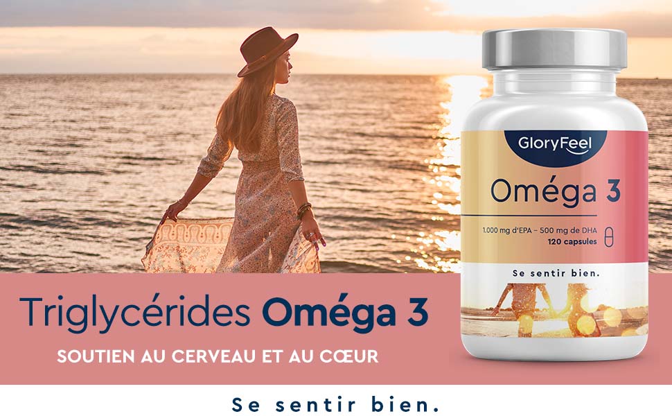 Omega 3 2000mg, Oméga 3 rTG Forme Triglycérides Réestérifiées, 1.000mg EPA + 500mg DHA, Capsule