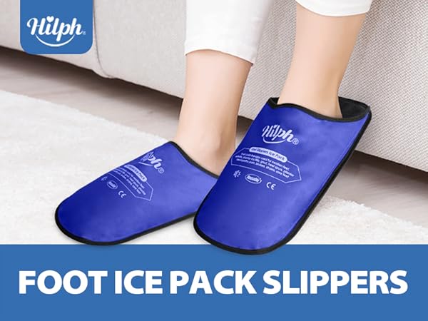 Foot ice pack slippers