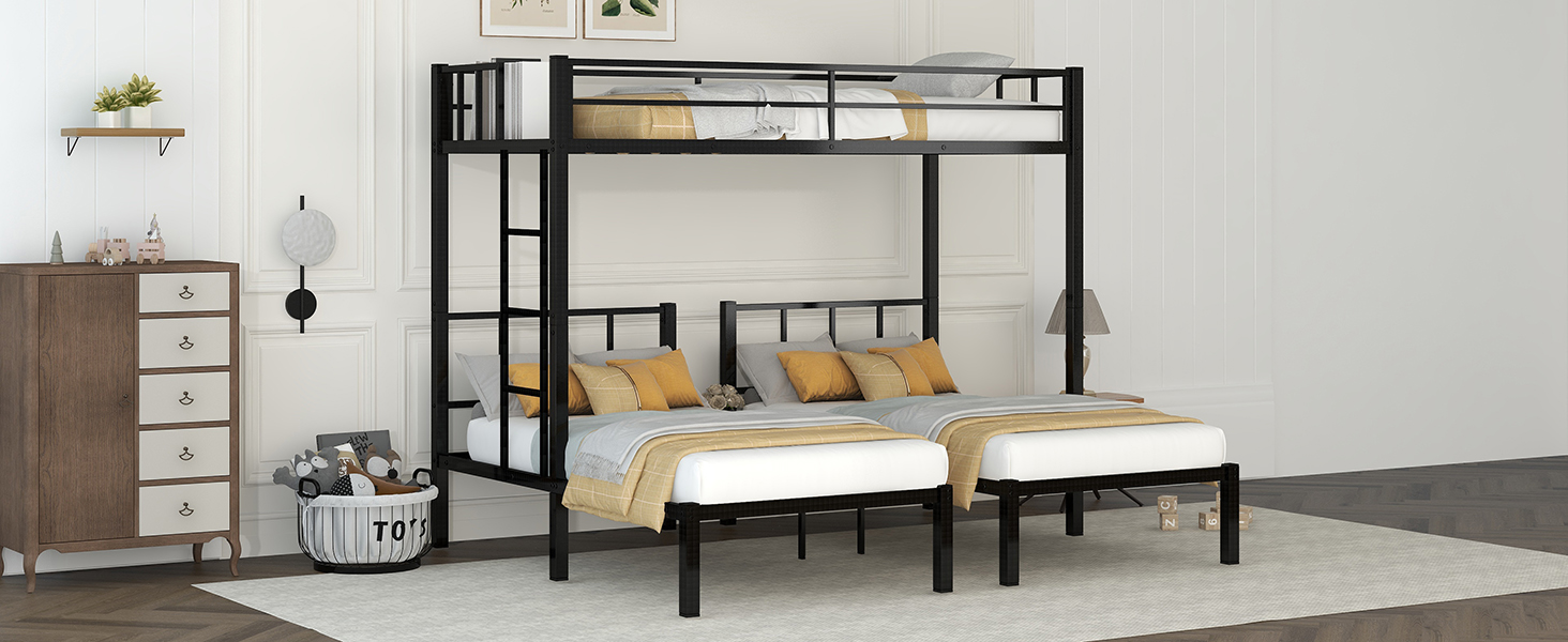 Triple Bunk BedTwin XL Triple Bunk for Kids