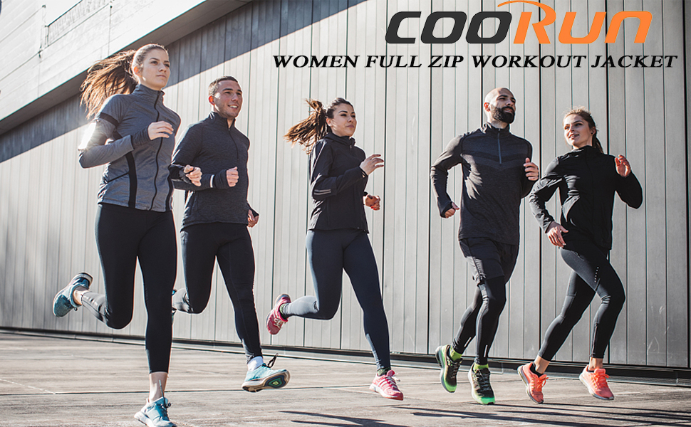 women full zip workout jacket