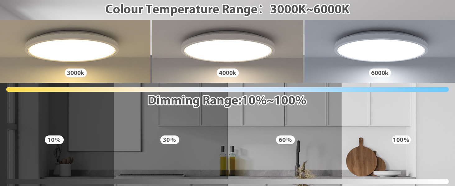 Bathroom Light Dimmable 3000 4500 6000K