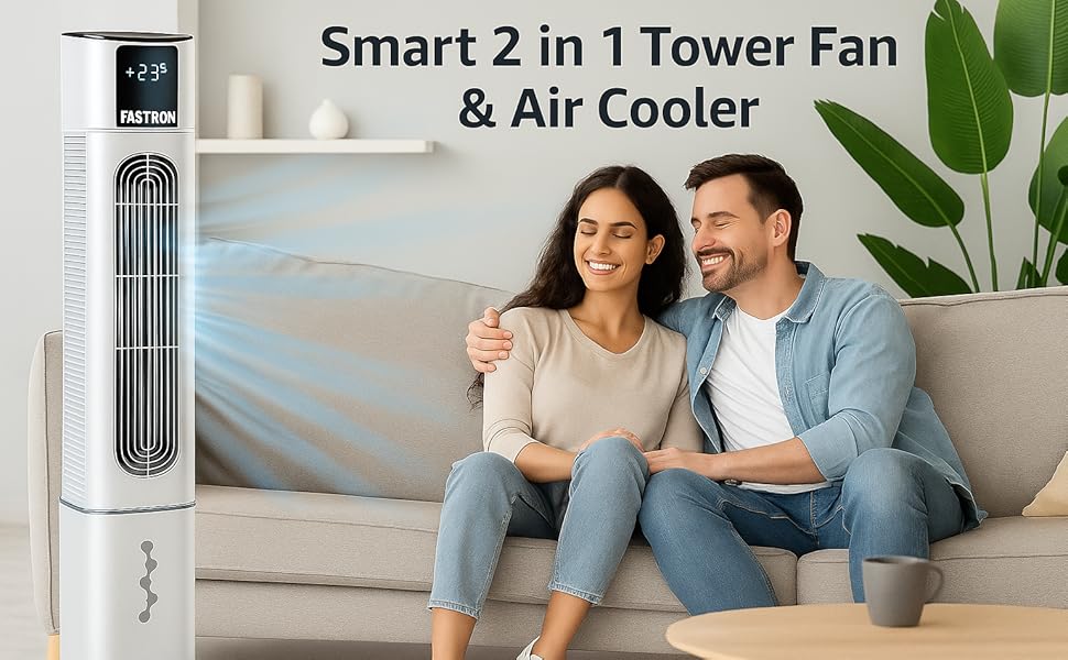 Review Fastron Premium 2 In 1 Tower Air Cooler &Amp; Fan For Home With 9 Fastron Tower Air Cooler