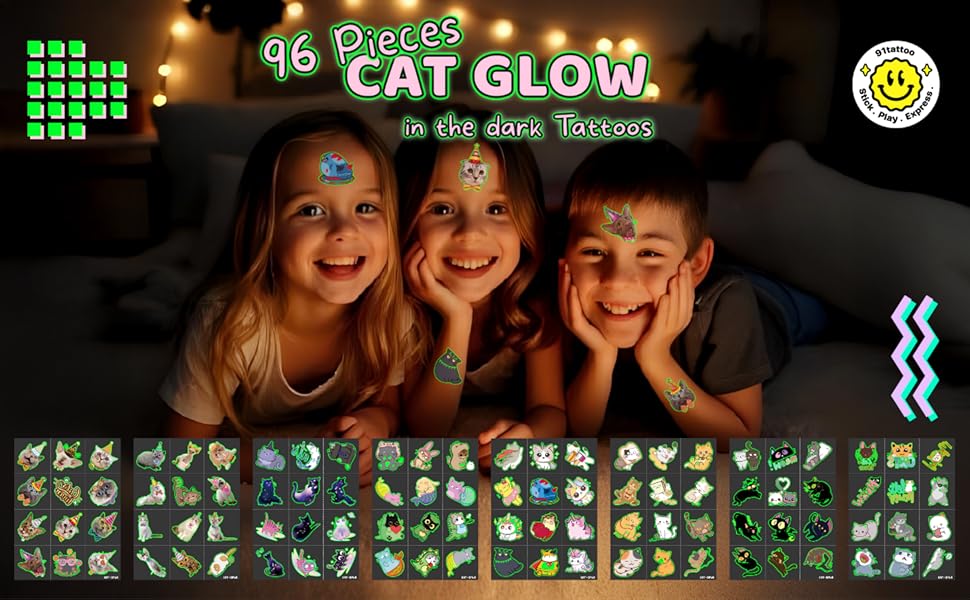 Cat Glow Tattoos