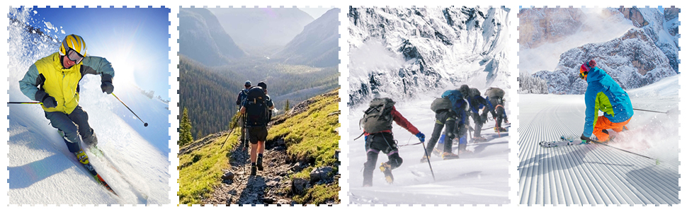 2 Pairs Ski Socks for Women