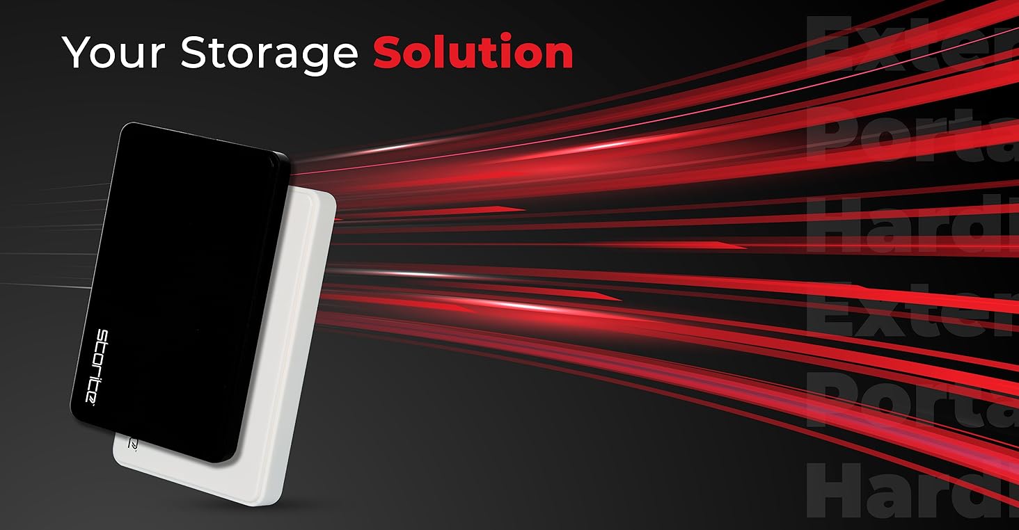 Storite External Hard Drive 160GB HDD USB3.0 Ultrafast Slim Data Backup