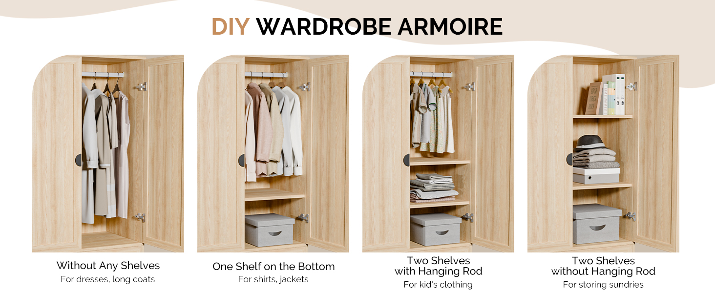 wardrobe cabinet with drawers