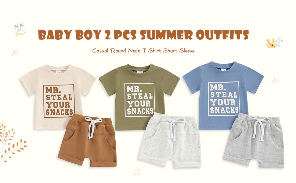 Baby Boy 2 Pcs Summer Outfits Casual