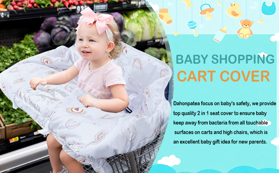 Shopping Cart Cover for Baby,with Portable Cloth Bag,Cart