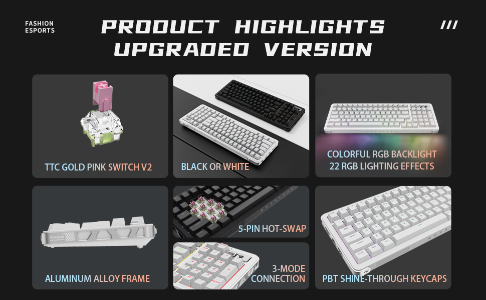 ROYALAXE D98 Wireless Mechanical Keyboard