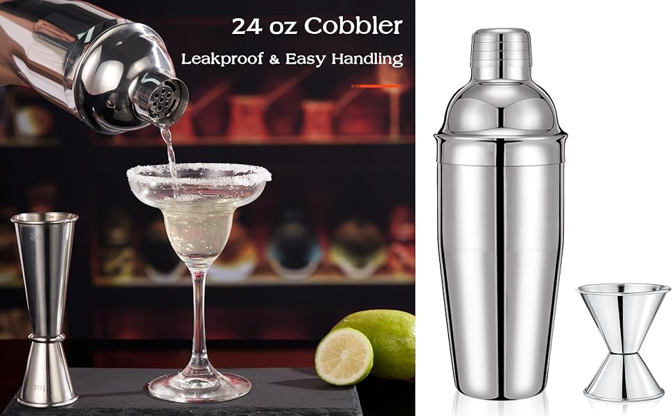 24Oz Cocktail Shakers Martini Shaker Stainless Steel Cocktail Maker