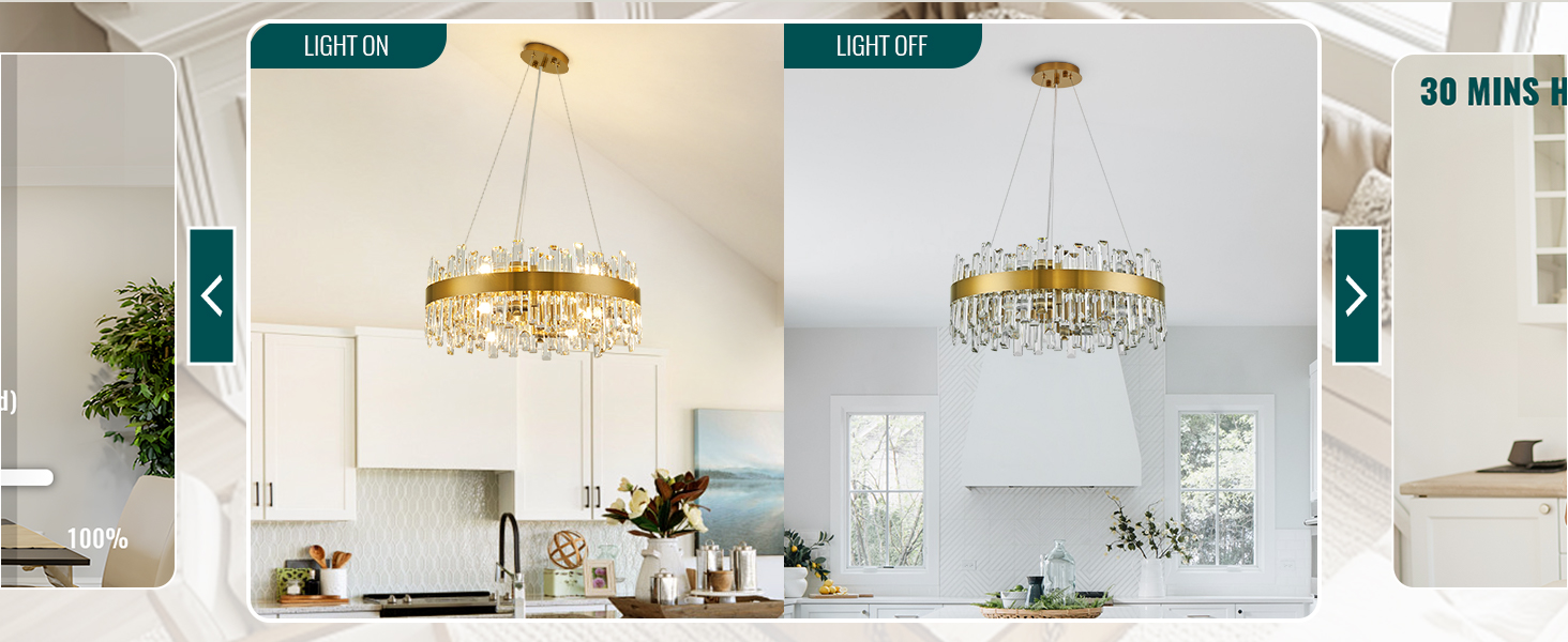 modern gold crystal raindrop chandelier brass crystal pendant ceiling light for dining living room