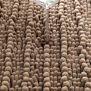 Amazon.com: H.VERONNEX Luxury Chenille Taupe Bathroom Rugs