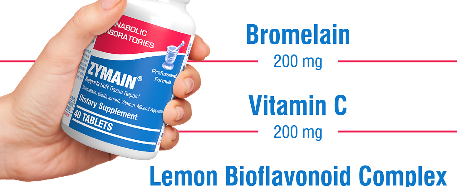 Bromelain Supplement for Soft Tissue Injuries 90 Tablets