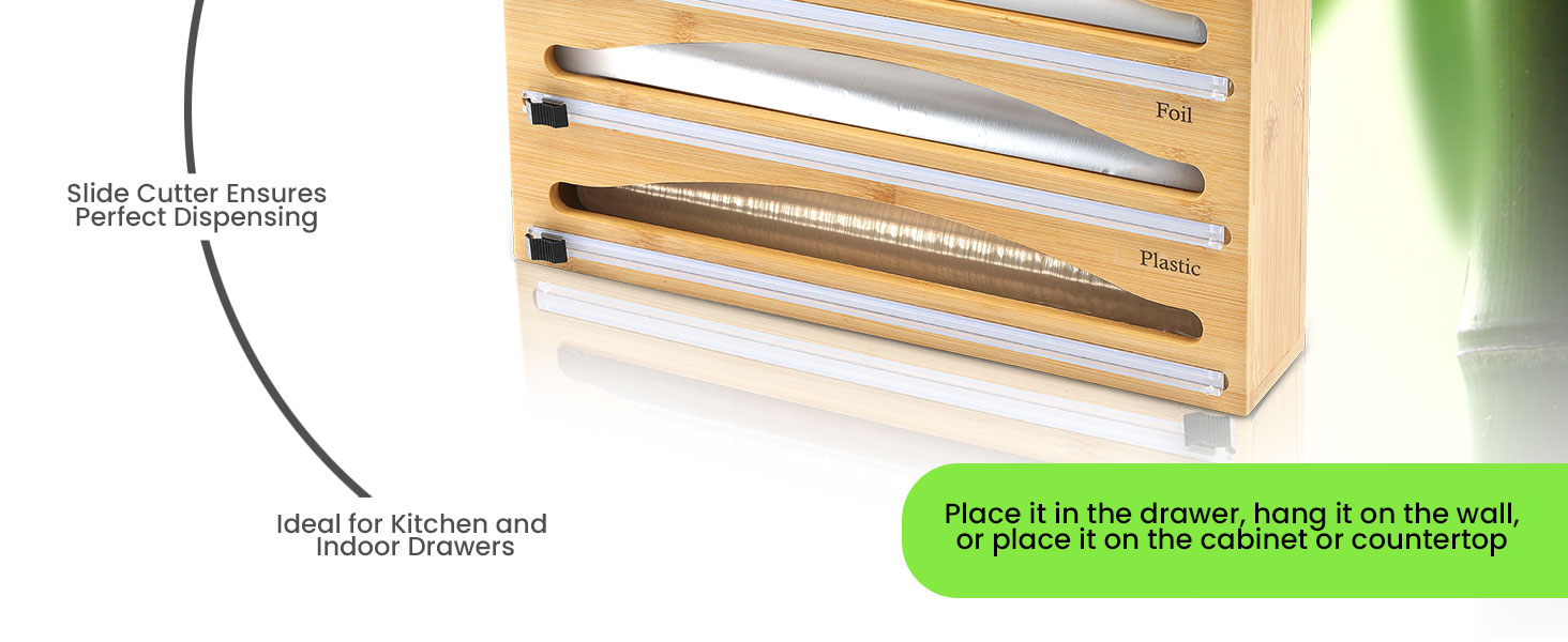 plastic wrap organizer organizador de envoltura de plástico