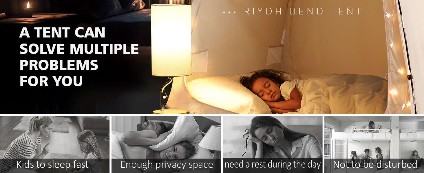 Bed Tent Bed Canopy Twin Size for Adult Sleeping Tents Dream Tents Blackout Privacy Tents Full Queen