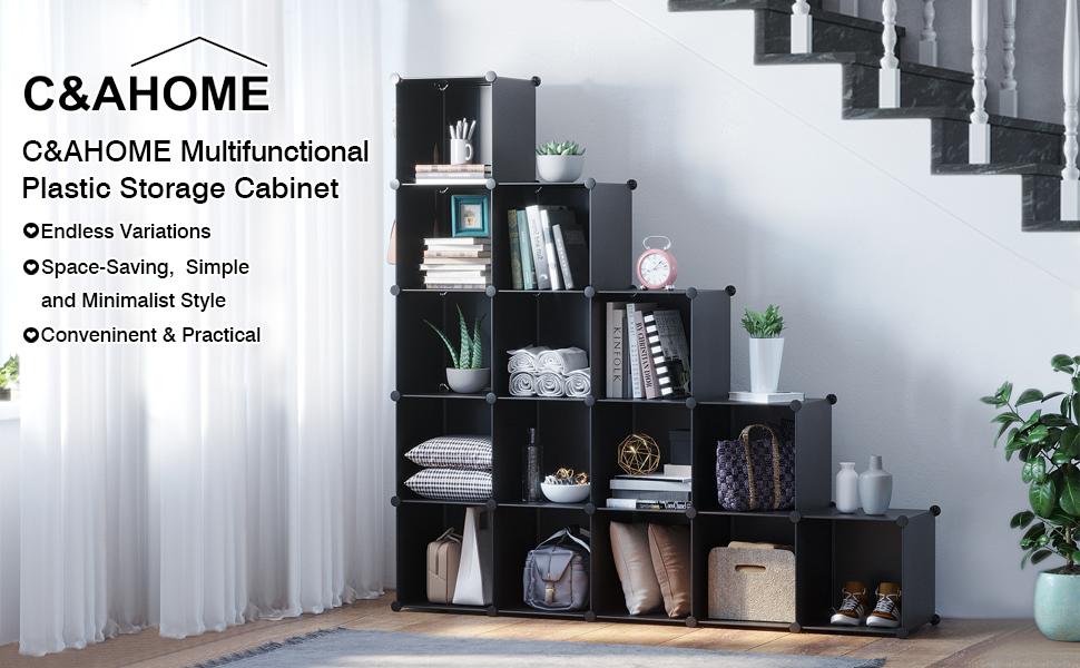C&AHOME Cube Storage Organizer, 16Cube Shelves Units, Closet