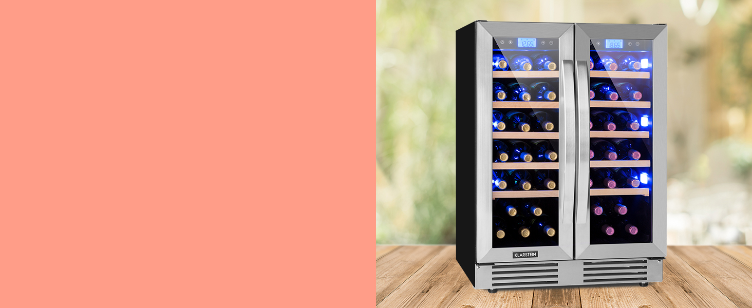 KLARSTEIN Cave a Vin Encastrable, Caves à Vin de Conservation de 126L