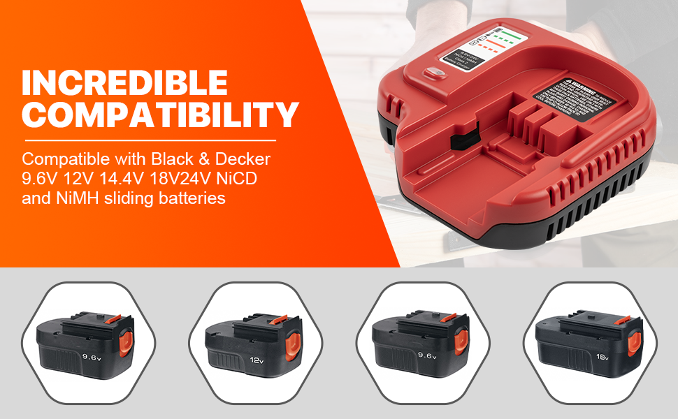 black and decker 18v battery charger