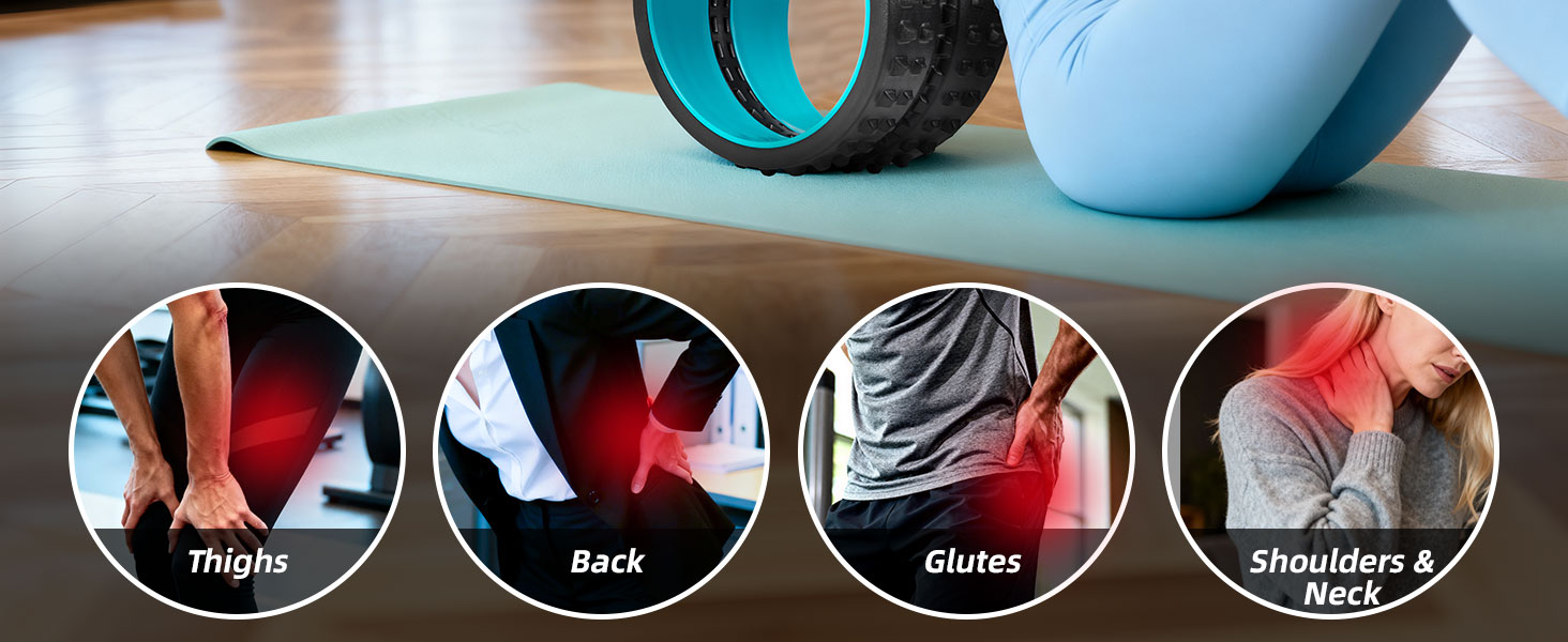 Foam Back Roller with Spine Groove for Pain Relief and Stretching