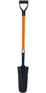 AshmanOnline Ashman Square Shovel (Medium) - (6 Pack), 27 Inches In Length With D-Cup Handle Square Shovel, Sturdy Build And Easy To Use, Material With Firm And Comfortable Durable Handle, Built To Last. Garden Tools 33 shovel for digging