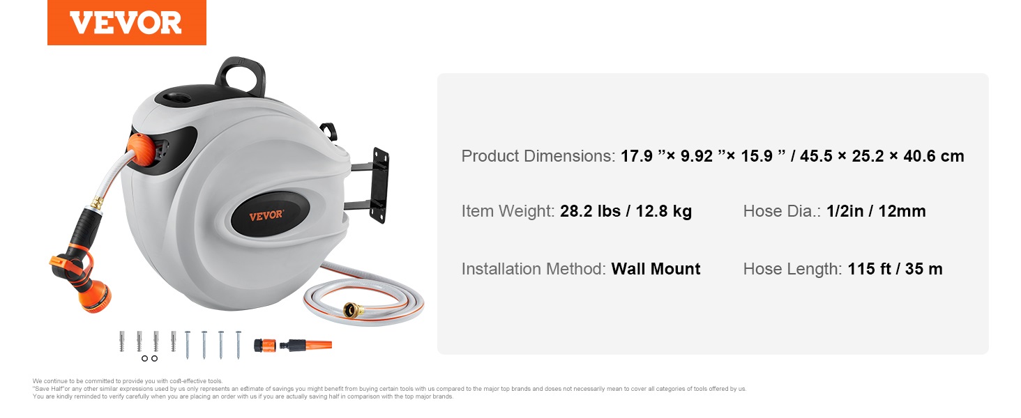 auto retract hose reel