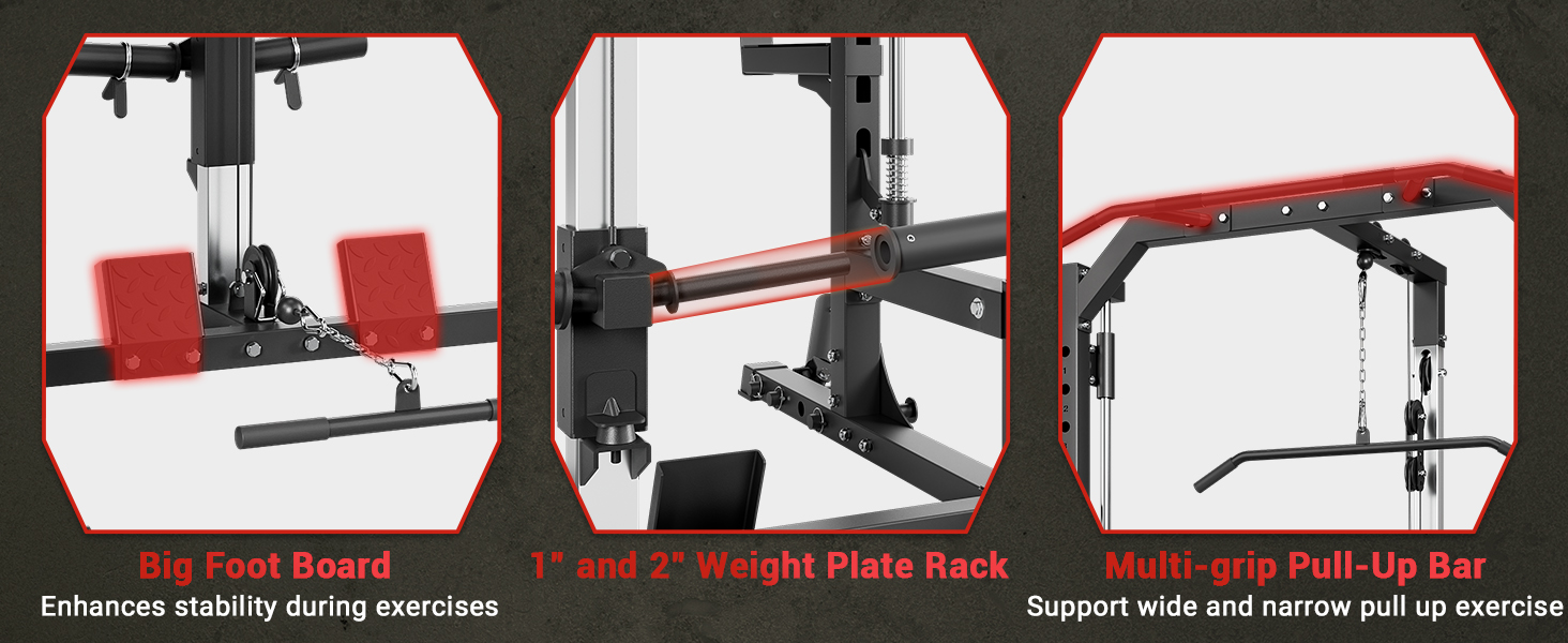 Smith Machine Home Gym Power Cage Squat Rack