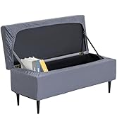 GOSTADY Ottoman Covers, Stretch Folding Storage Stool Slipcover Furniture Protector, Rectangle Be...